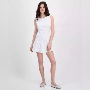 Rebel + Leigh Chic White Sleeveless Mini Dress